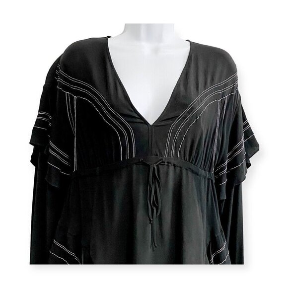 Iro Nine Black Silk Blend Long Sleeve Dress, size 36 EU/S - Picture 6 of 15